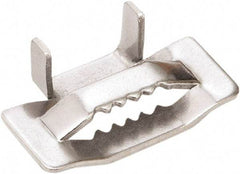 IDEAL TRIDON - Stainless Steel Banding Strap Buckle - 1/4" Wide x 0.03" Thick - Makers Industrial Supply