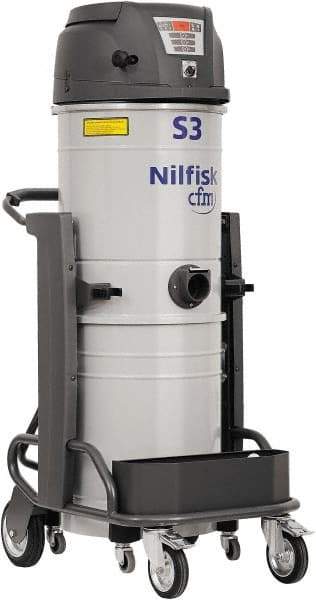 Nilfisk - 13 Gal, Painted Steel Tank, Dry, HEPA Vacuum Cleaner - 15.8 Amps - Makers Industrial Supply