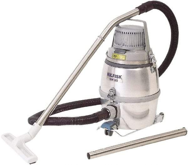 Nilfisk - 3.24 Gal, Aluminum Tank, Dry, Clean Room Vacuum Cleaner - 1.5 hp, 10 Amps - Makers Industrial Supply