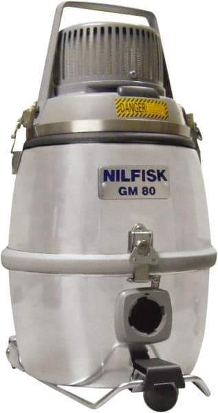 Nilfisk - 3.24 Gal, Aluminum Tank, Dry, Clean Room Vacuum Cleaner - 1.5 hp, 10 Amps - Makers Industrial Supply