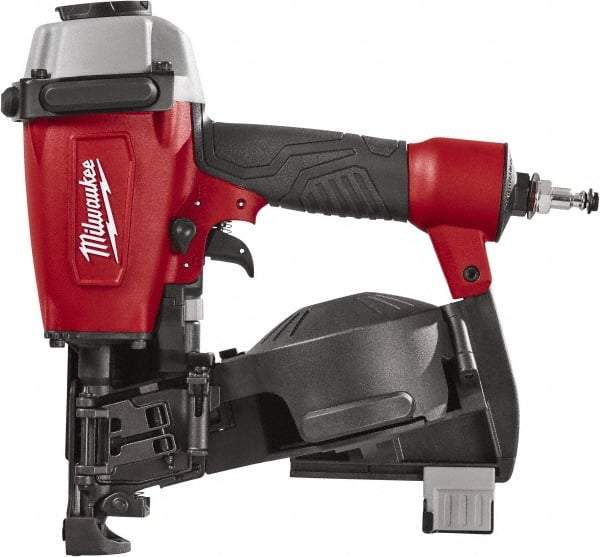 Milwaukee Tool - 1-3/4" Nail Length, 2-1/2 to 3.8mm Nail Diam, 0.12 Gauge Roofing Air Nailer - Makers Industrial Supply