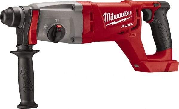 Milwaukee Tool - 18 Volt 1" SDS Plus Chuck Cordless Rotary Hammer - 0 to 4,400 BPM, 0 to 1,500 RPM, Reversible - Makers Industrial Supply