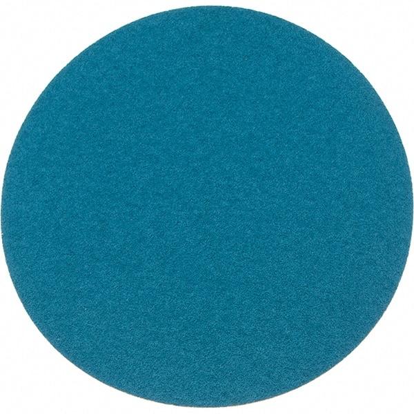 Superior Abrasives - 12" Diam, 36 Grit Zirconia Alumina Adhesive PSA Disc - Very Coarse, Green, Cloth Backing, Flexible - Makers Industrial Supply