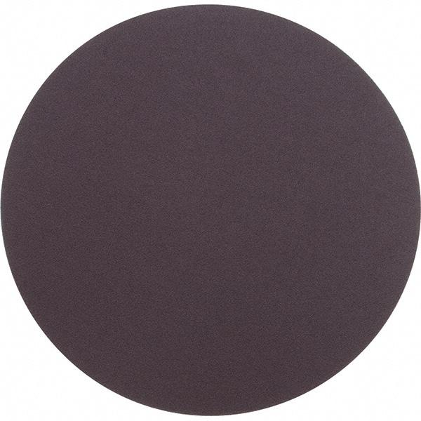 Superior Abrasives - 12" Diam, 100 Grit Aluminum Oxide Adhesive PSA Disc - Fine Grade, Brown, Cloth Backing, Flexible - Makers Industrial Supply