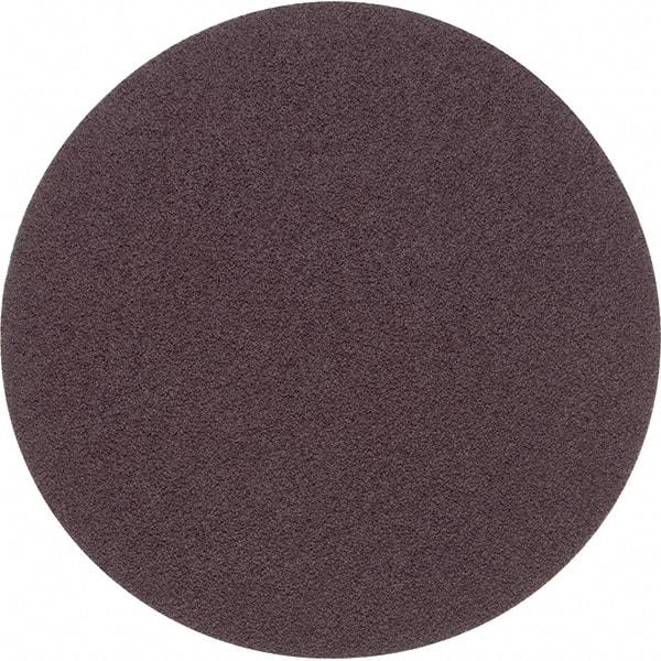 Superior Abrasives - 6" Diam, 50 Grit Aluminum Oxide Adhesive PSA Disc - Coarse Grade, Brown, Cloth Backing, Flexible - Makers Industrial Supply