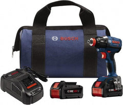 Bosch - 18 Volt, 1/4" Drive, 1,650 In/Lb Torque, Cordless Impact Driver - 2800 RPM, 2 Lithium-Ion Batteries Included - Makers Industrial Supply