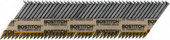 Stanley Bostitch - 12 Gauge 0.113" Shank Diam 2" Long Framing Nails for Power Nailers - Steel, Bright Finish, Smooth Shank, Angled Stick Paper Tape Collation, Round Head - Makers Industrial Supply