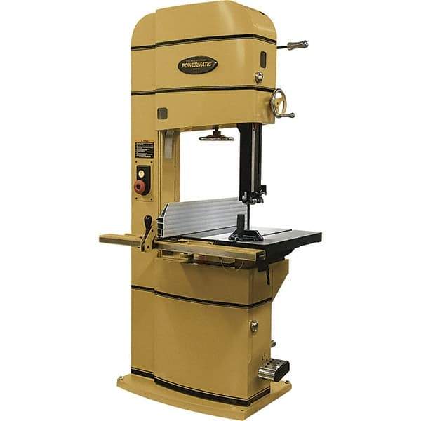 Powermatic - 20" Throat Capacity, Step Pulley Vertical Bandsaw - 2,300/4,400 SFPM, 5 hp, Three Phase - Makers Industrial Supply