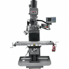 Jet - 9" Table Width x 49" Table Length, Electronic Variable Speed Control, 3 Phase Knee Milling Machine - 3 hp - Makers Industrial Supply