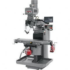 Jet - 10" Table Width x 50" Table Length, Electronic Variable Speed Control, 3 Phase Knee Milling Machine - 3 hp - Makers Industrial Supply