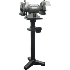 Jet - 10" Wheel Diam x 1" Wheel Width, 1-1/2 hp Bench Grinder - 1 Phase, 1,720 Max RPM, 115 Volts - Makers Industrial Supply