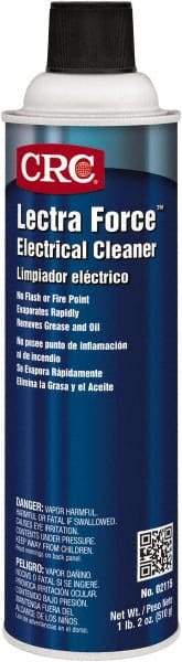 CRC - 18 Ounce Aerosol Electrical Grade Cleaner/Degreaser - 39,000 Volt Dielectric Strength, Nonflammable - Makers Industrial Supply