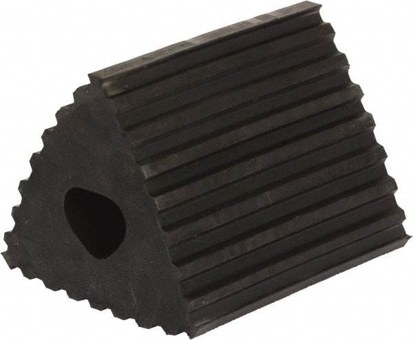 Vestil - 6-1/2" Wide x 4-3/4" High x 4-1/4" Deep, Rubber Wheel Chock - Makers Industrial Supply