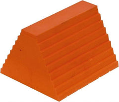 Vestil - 9-1/2" Wide x 8" High x 6" Deep, Urethane Wheel Chock - Makers Industrial Supply