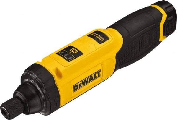 DeWALT - 8 Volt Lithium-Ion Battery Inline Cordless Screwdriver - 430 RPM, 430 In/Lb Torque - Makers Industrial Supply