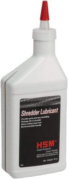 HSM of America - 16 oz Shredder Lubricant - Use with Paper Shredders - Makers Industrial Supply