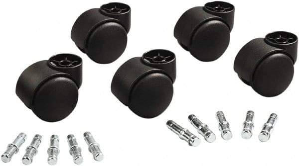 Master Caster - Matte Black Caster Set - For Office & Home Furniture - Makers Industrial Supply