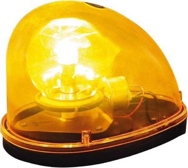 Buyers Products - 90 FPM, Magnetic Mount Emergency Revolving Warning Light Assembly - Powered by 12 Volts, Amber - Makers Industrial Supply