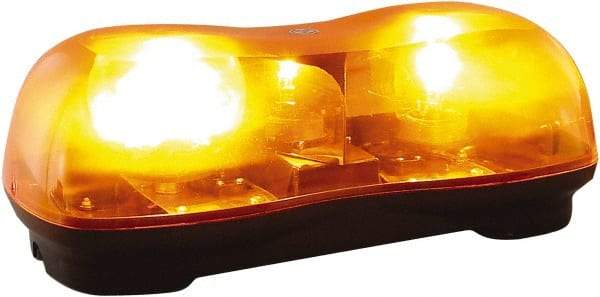 Buyers Products - 320 FPM, Magnetic Mount Emergency Halogen Lightbar Assembly - Powered by 12 to 24 Volts, Amber - Makers Industrial Supply