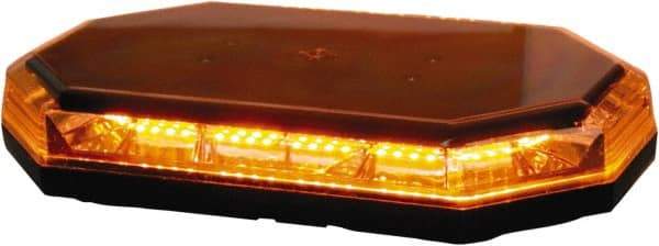 Buyers Products - Variable Flash Rate, Magnetic or Permanent Mount Emergency LED Lightbar Assembly - Powered by DC, Amber & Clear - Makers Industrial Supply