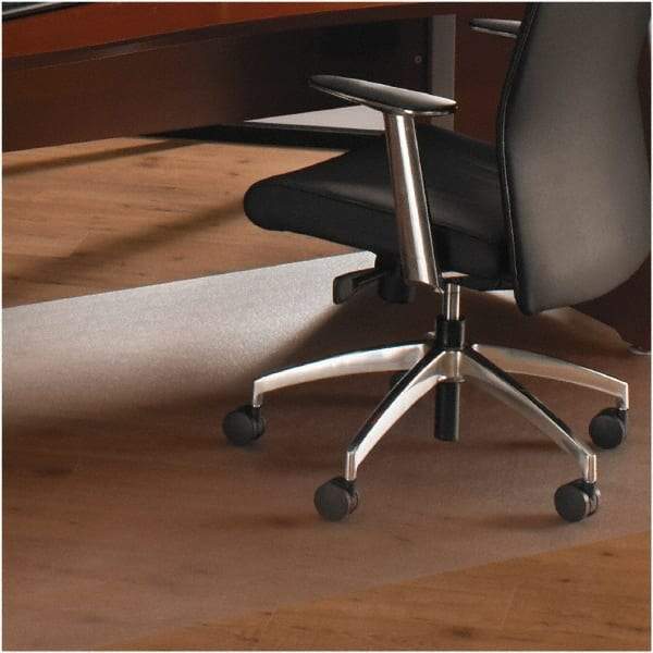 Floortex - 60" Long x 60" Wide, Chair Mat - Square, Straight Edge Style - Makers Industrial Supply