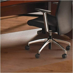 Floortex - 60" Long x 60" Wide, Chair Mat - Square, Straight Edge Style - Makers Industrial Supply