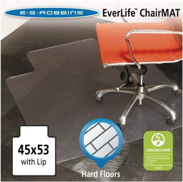 ES Robbins - 53" Long x 45" Wide, Chair Mat - Rectangular, Straight Edge Style - Makers Industrial Supply