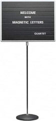 Quartet - Letter Boards Type: Open Face Height (Inch): 18 - Makers Industrial Supply