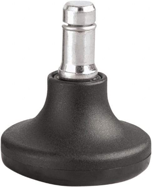 Master Caster - Matte Black Caster Set - For Wood & Tubular Metal Chairs & Office Furniture - Makers Industrial Supply