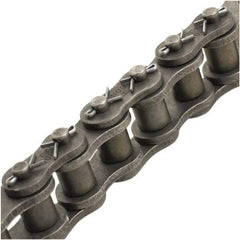 Tritan - 1" Pitch, ANSI 80, Cottered Single Strand Roller Chain - Chain No. 80C, 12,747 Lb. Capacity, 10 Ft. Long, 5/8" Roller Diam, 0.62" Roller Width - Makers Industrial Supply