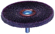 3'' Diameter - Burgundy Elastomer Conflex Polyflex Brush - Makers Industrial Supply