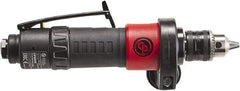 Chicago Pneumatic - 3/8" Keyed Chuck - Inline Handle, 2,100 RPM, 0.4 hp, 90 psi - Makers Industrial Supply