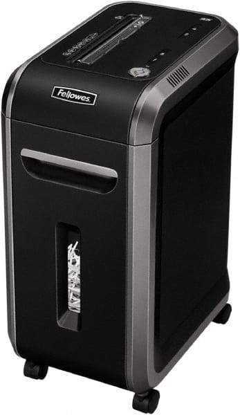 FELLOWES - 7/32" Strip, 12 Sheet Strip Cut Paper Strip Cut Shredder - 17-5/16" Long x 11-7/16" Wide x 25-3/16" High, Level 2 Security, 9 Gal Wastebasket - Makers Industrial Supply