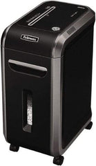 FELLOWES - 5/64 x 9/16" Strip, 12 Sheet Mirco Cut Paper Micro Cut Shredder - 17-5/16" Long x 11-7/16" Wide x 23-3/16" High, Level 5 Security, 9 Gal Wastebasket - Makers Industrial Supply