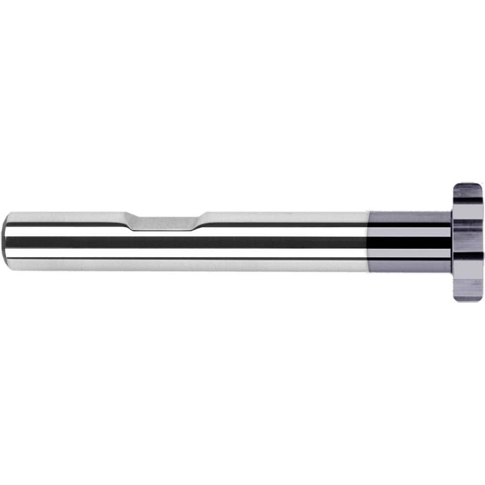 Harvey Tool - 1-1/2" Cut Diam, 1/4" Cut Width, 3/4" Shank, Straight-Tooth Woodruff Keyseat Cutter - Exact Industrial Supply