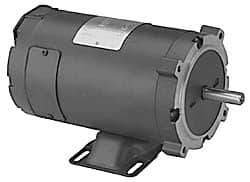 Leeson - 1 Max hp, 1,800 Max RPM, Electric AC DC Motor - 12 V Input, 56C Frame - Makers Industrial Supply