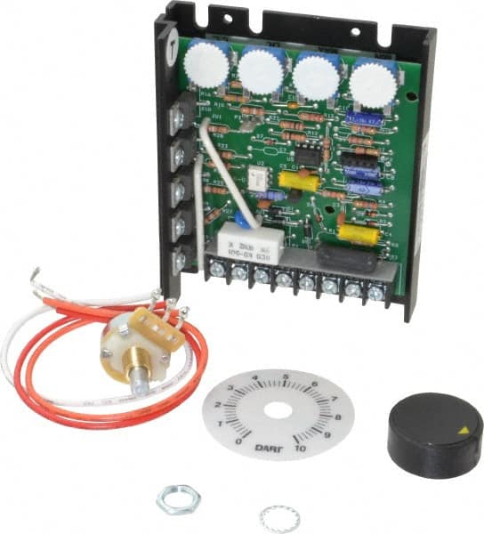 Dart Controls - 1/8 Max hp, 25 Max RPM, Electric AC DC Motor - 120, 240 V Input - Makers Industrial Supply