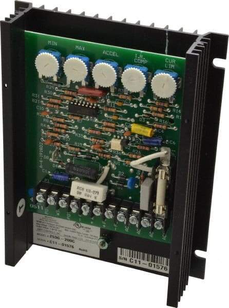 Dart Controls - 2 Max hp, 30 Max RPM, Electric AC DC Motor - 120, 240 V Input - Makers Industrial Supply