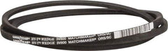 Continental ContiTech - Section 3V, 80" Outside Length, V-Belt - Fiber Reinforced Wingprene Rubber, HY-T Wedge MatchmakerEnvelope, No. 3V800 - Makers Industrial Supply