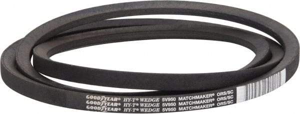 Continental ContiTech - Section 5V, 95" Outside Length, V-Belt - Fiber Reinforced Wingprene Rubber, HY-T Wedge MatchmakerEnvelope, No. 5V950 - Makers Industrial Supply