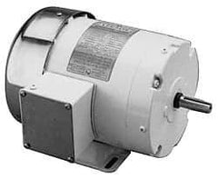 Leeson - 1/4 Max hp, 1,725 Max RPM, Electric AC DC Motor - 208-230/460 V Input, Three Phase, B56C Frame - Makers Industrial Supply