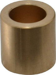 Made in USA - 1/2" Inside x 3/4" Outside Diam, Cast Bronze Sleeve Bearing - 3/4" OAL - Makers Industrial Supply