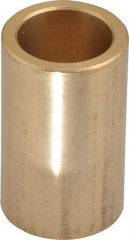 Made in USA - 9/16" Inside x 3/4" Outside Diam, Cast Bronze Sleeve Bearing - 1-1/4" OAL - Makers Industrial Supply