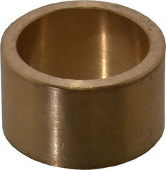 Made in USA - 1" Inside x 1-1/4" Outside Diam, Cast Bronze Sleeve Bearing - 3/4" OAL - Makers Industrial Supply