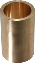 Made in USA - 1" Inside x 1-1/4" Outside Diam, Cast Bronze Sleeve Bearing - 2" OAL - Makers Industrial Supply