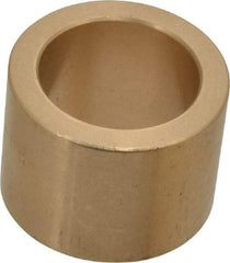 Made in USA - 1" Inside x 1-3/8" Outside Diam, Cast Bronze Sleeve Bearing - 1" OAL - Makers Industrial Supply