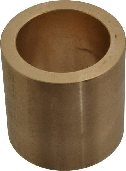 Made in USA - 1-1/2" Inside x 2" Outside Diam, Cast Bronze Sleeve Bearing - 2" OAL - Makers Industrial Supply