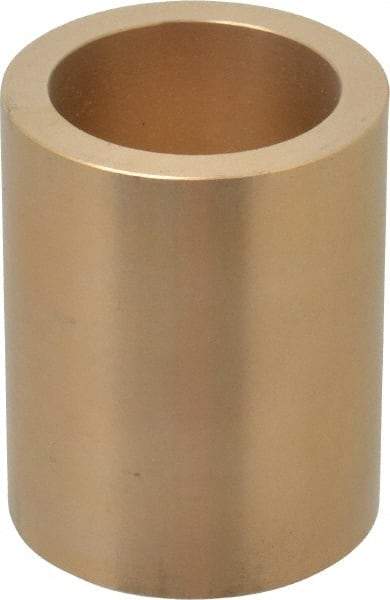 Made in USA - 1-1/2" Inside x 2" Outside Diam, Cast Bronze Sleeve Bearing - 2-1/2" OAL - Makers Industrial Supply