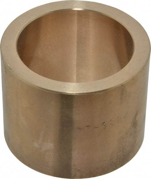 Made in USA - 1-3/4" Inside x 2-1/4" Outside Diam, Cast Bronze Sleeve Bearing - 1-3/4" OAL - Makers Industrial Supply