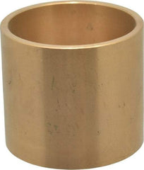 Made in USA - 2" Inside x 2-1/4" Outside Diam, Cast Bronze Sleeve Bearing - 2" OAL - Makers Industrial Supply